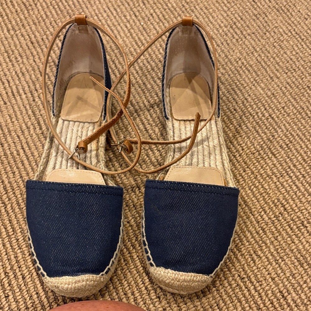 Lafayette 148 New York Navy Espadrilles